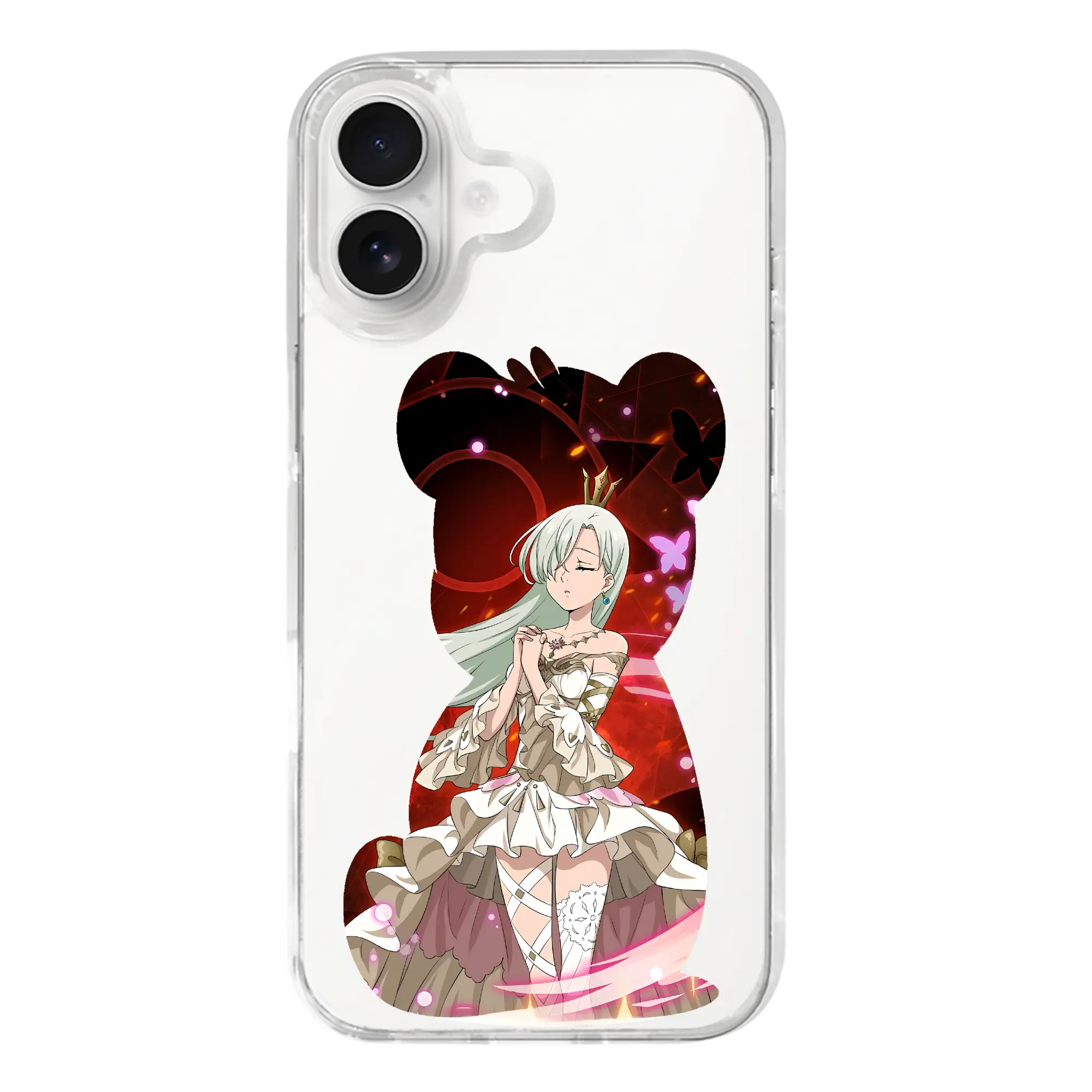 七つの大罪 グッズ エリザベス - iPhone 17シリーズ 透明スマホケース – 薄型・耐衝撃・精密フィット保護カバー